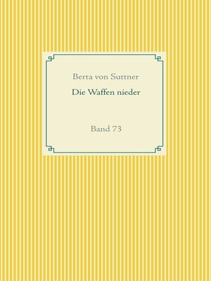 cover image of Die Waffen nieder